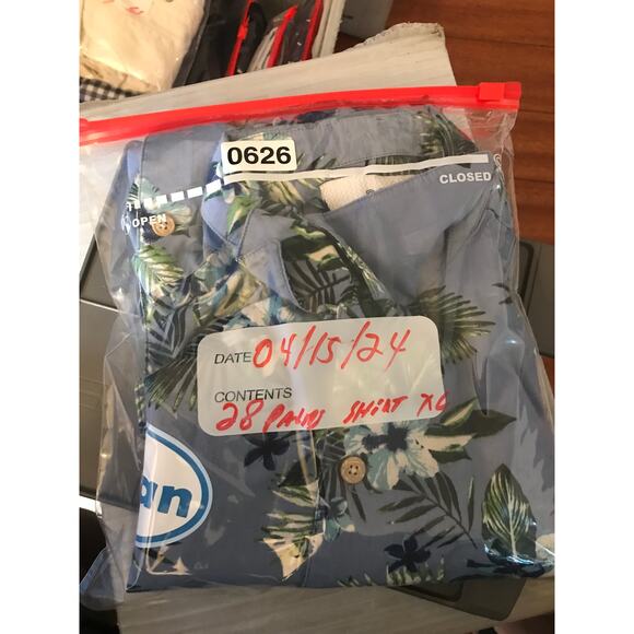 28 PALMS owling Shirt Men's XL Short Sleeved 100% Cotton - Picture 10 of 10